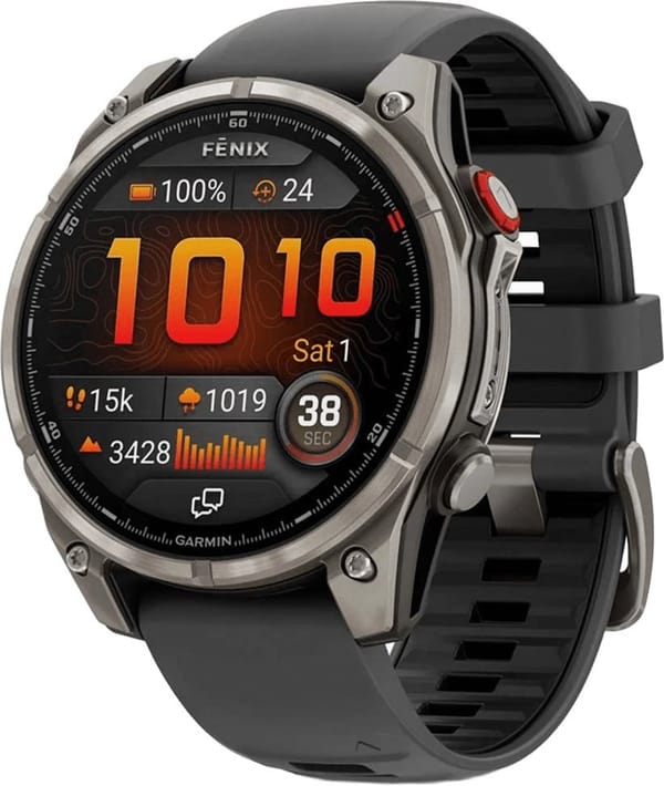 Смарт-часы Garmin Fenix 8 Pro 47 mm AMOLED Titanium with Graphite/Black (010-03198-10/11) фото 1