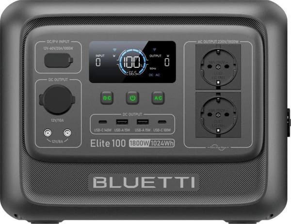 Портативна електростанція BLUETTI Elite 100 V2 (P-EL100V2-EU-GY-BL-010) фото 1