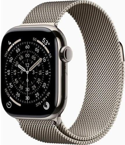 Apple Watch Series 11 GPS + Cellular 42mm Natural Titanium Case with Natural Milanese Loop (MF8P4) фото 1
